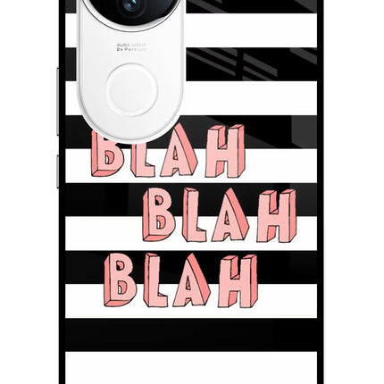 Blah Blah Blah iQOO Z10R 5G Metal Case Back Cover by Casekaro
