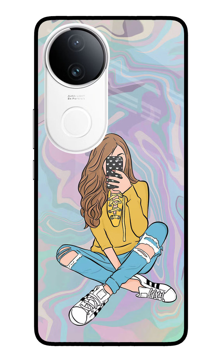 Selfie Girl iQOO Z10R 5G Back Cover, Metal case
