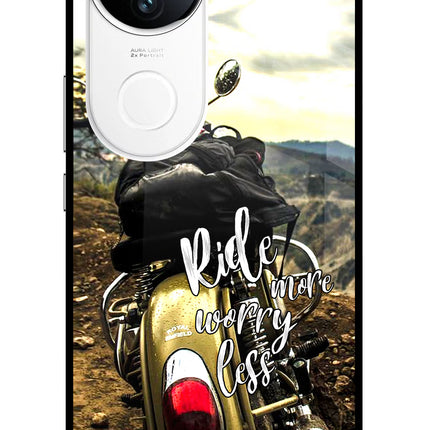 Ride More Worry Less iQOO Z10R 5G Metal Case Back Cover by Casekaro