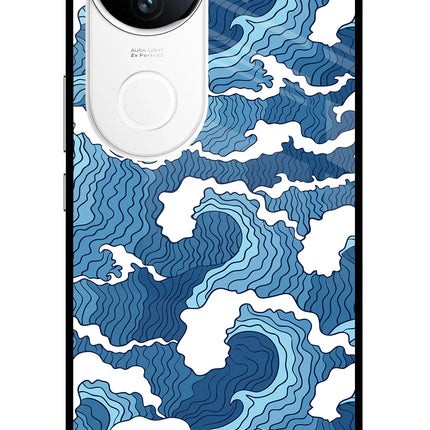 Blue Waves iQOO Z10R 5G Metal Case Back Cover by Casekaro
