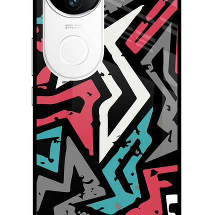Geometric Graffiti iQOO Z10R 5G Metal Case Back Cover by Casekaro