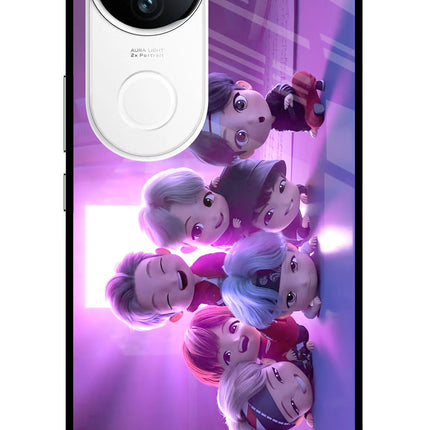 BTS Chibi iQOO Z10R 5G Metal Case Back Cover by Casekaro