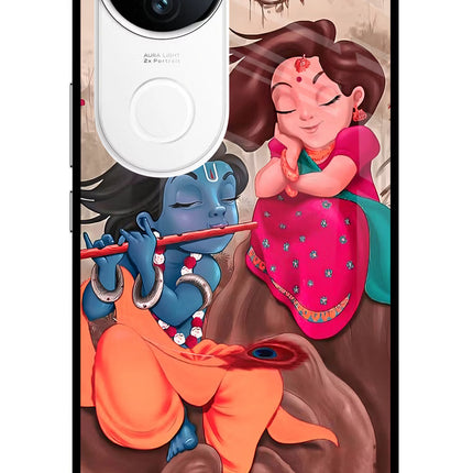Radhe Krishna iQOO Z10R 5G Metal Case Back Cover by Casekaro