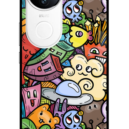 Veggie Doodle iQOO Z10R 5G Metal Case Back Cover by Casekaro
