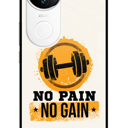 No Pain No Gain iQOO Z10R 5G Metal Case Back Cover by Casekaro