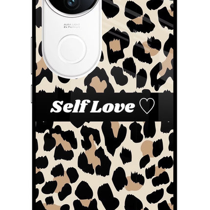 Leopard Print Self Love iQOO Z10R 5G Metal Case Back Cover by Casekaro