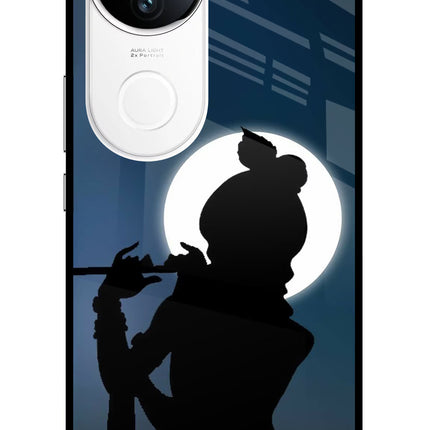 Shri Krishna Silhouette iQOO Z10R 5G Metal Case Back Cover by Casekaro