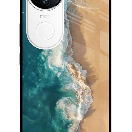 Ocean Beach iQOO Z10R 5G Metal Case Back Cover by Casekaro