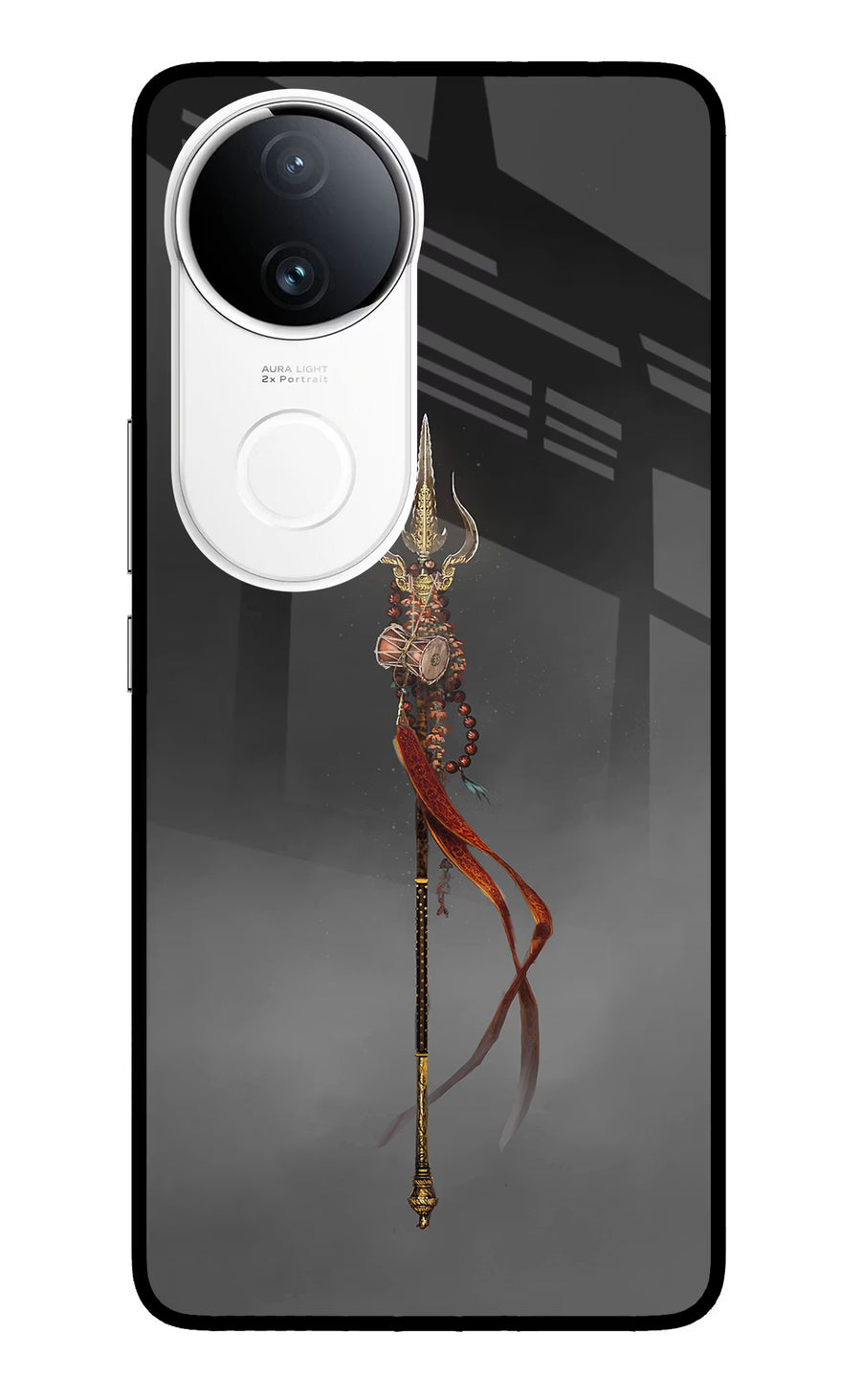 Shiv Trishul iQOO Z10R 5G Back Cover, Metal case