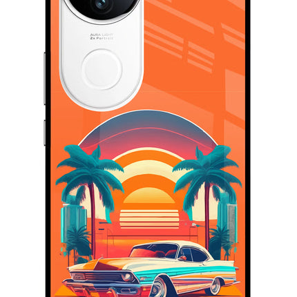 Palm Drive 80s iQOO Z10R 5G Metal Case Back Cover by Casekaro