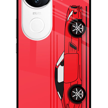 Red Velocity iQOO Z10R 5G Metal Case Back Cover by Casekaro