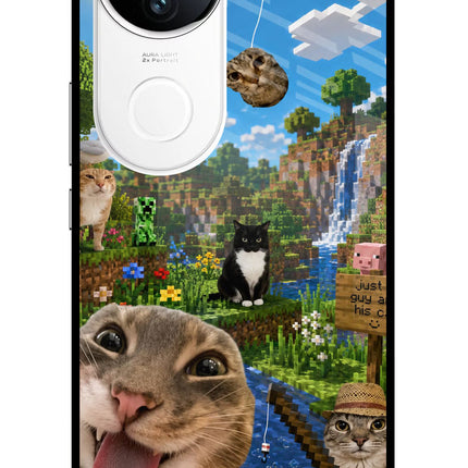 Minecraft Cat Chaos iQOO Z10R 5G Metal Case Back Cover by Casekaro