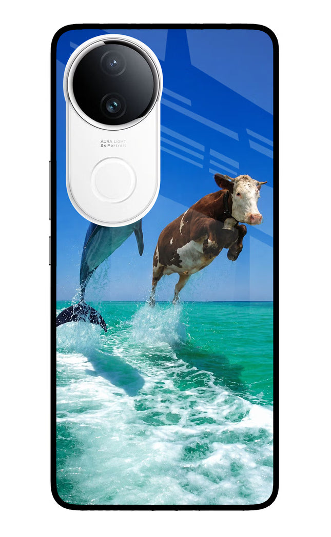 Dolphin vs Cow iQOO Z10R 5G Metal Case Back Cover by Casekaro