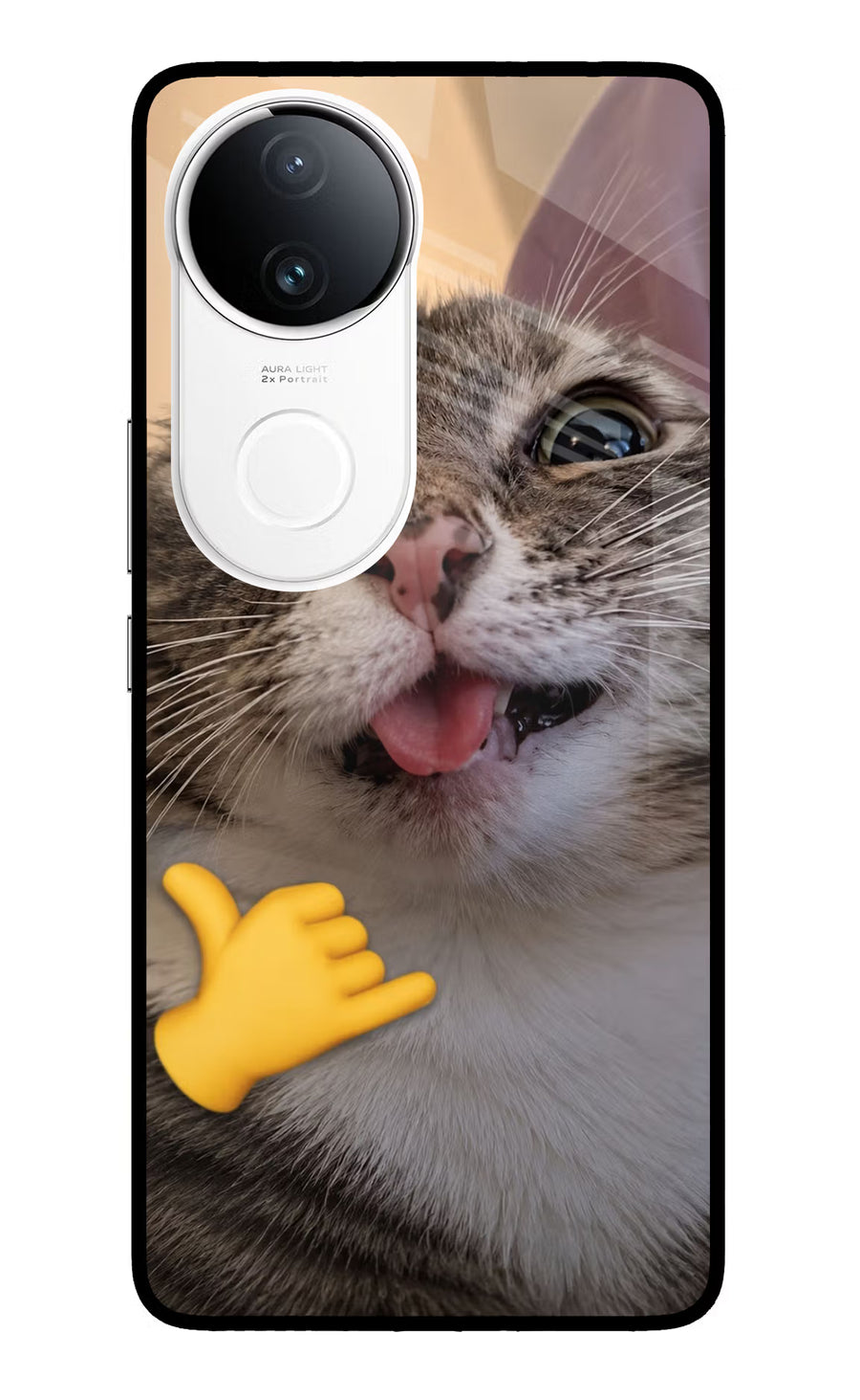 Silly Cat Call iQOO Z10R 5G Back Cover, Metal case