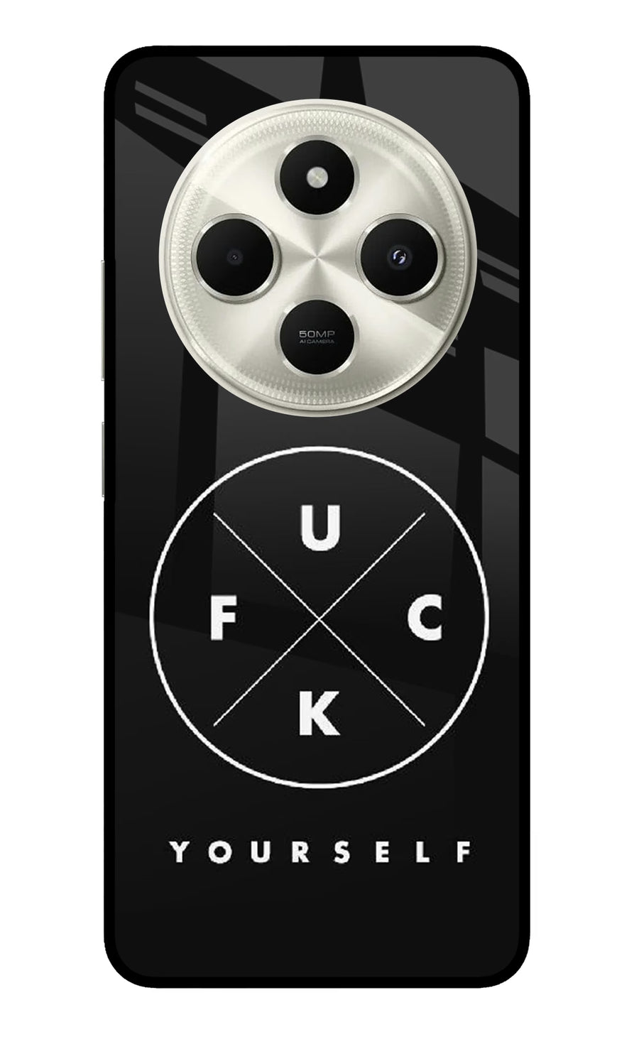 Go Fuck Yourself Poco C75 5G Back Cover, Metal case