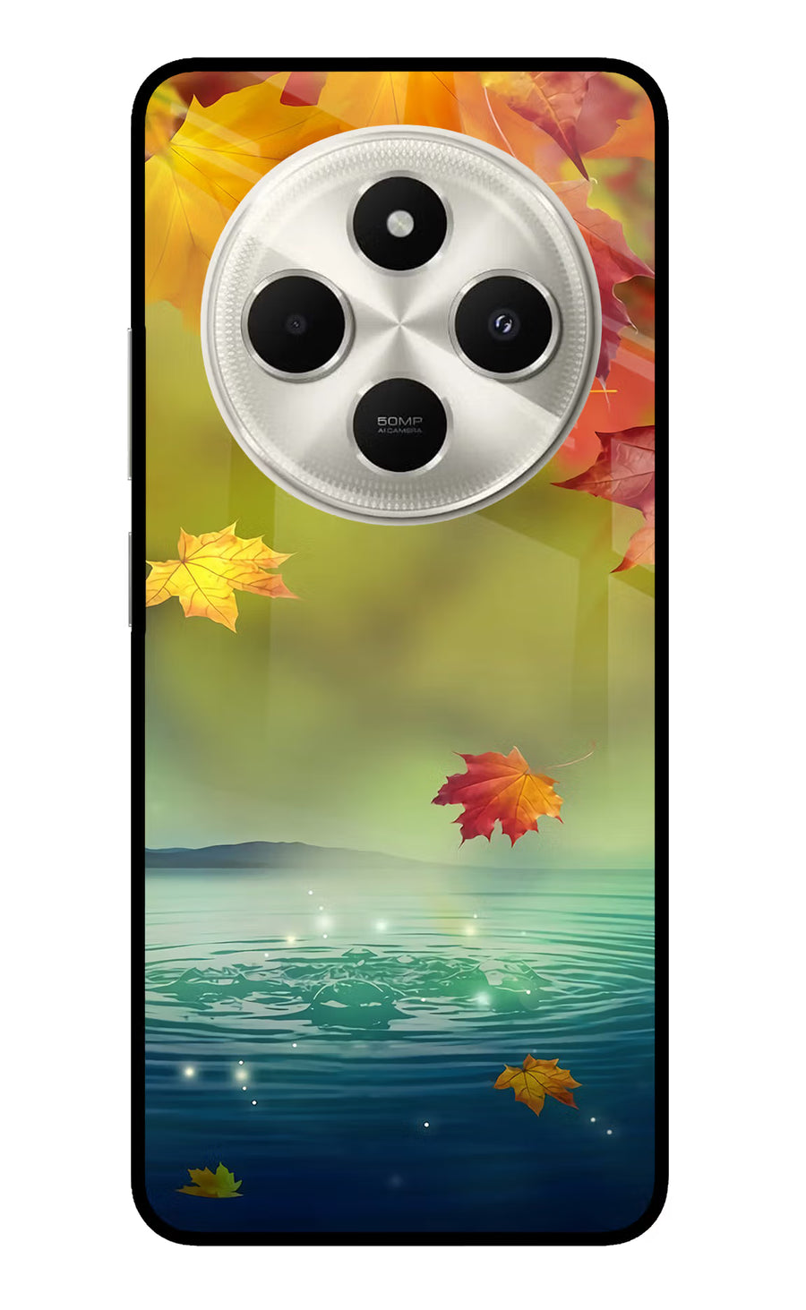 Flowers Poco C75 5G Back Cover, Metal case