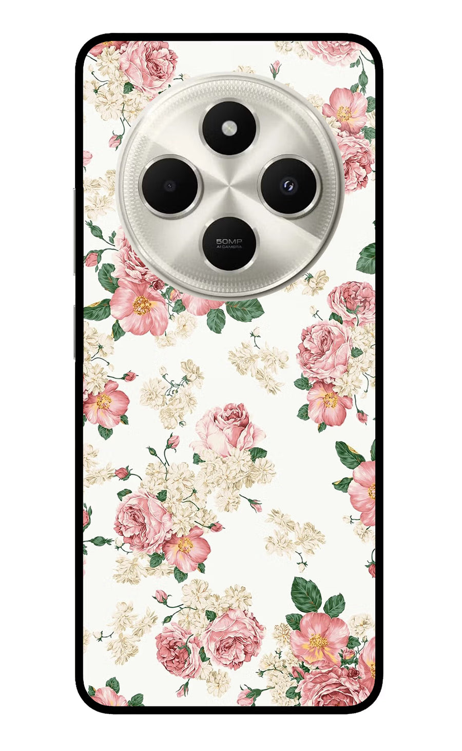 Flowers Poco C75 5G Back Cover, Metal case