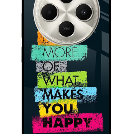 Do More Of What Makes You Happy Poco C75 5G Metal Case Back Cover by Casekaro