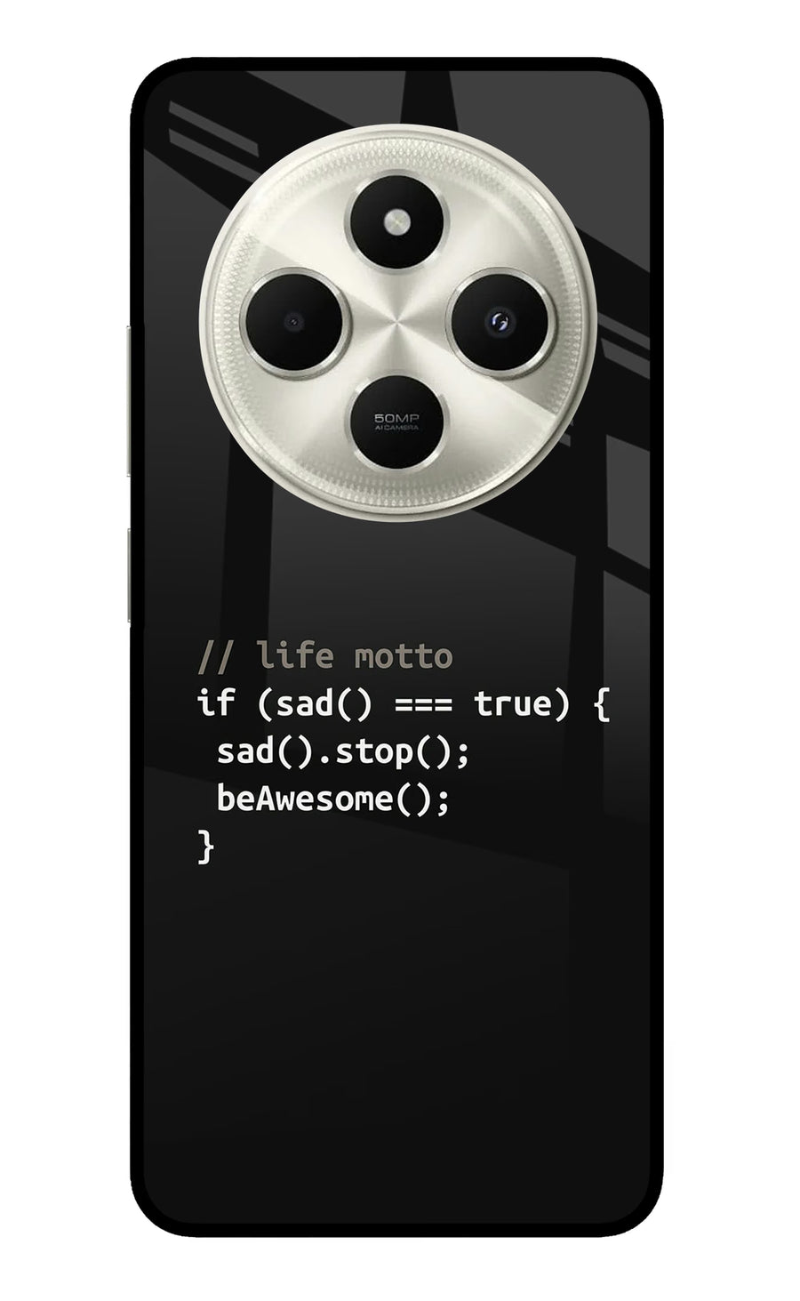 Life Motto Code Poco C75 5G Back Cover, Metal case