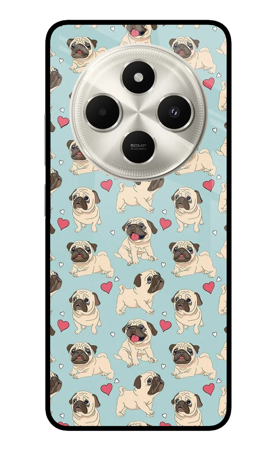 Pug Dog Poco C75 5G Back Cover, Metal case