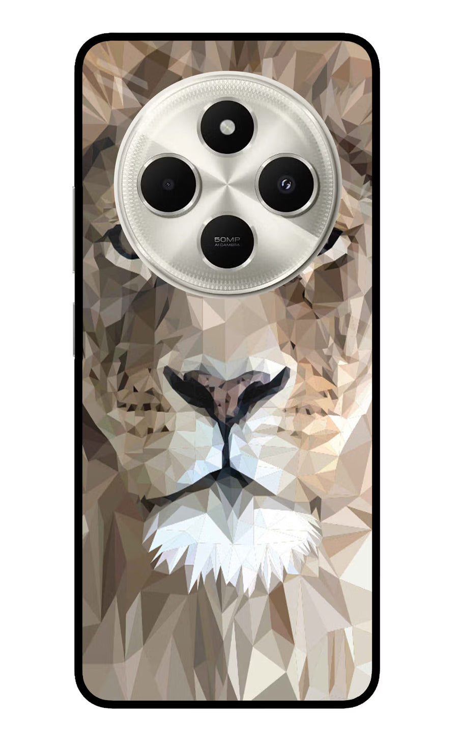 Lion Art Poco C75 5G Back Cover, Metal case
