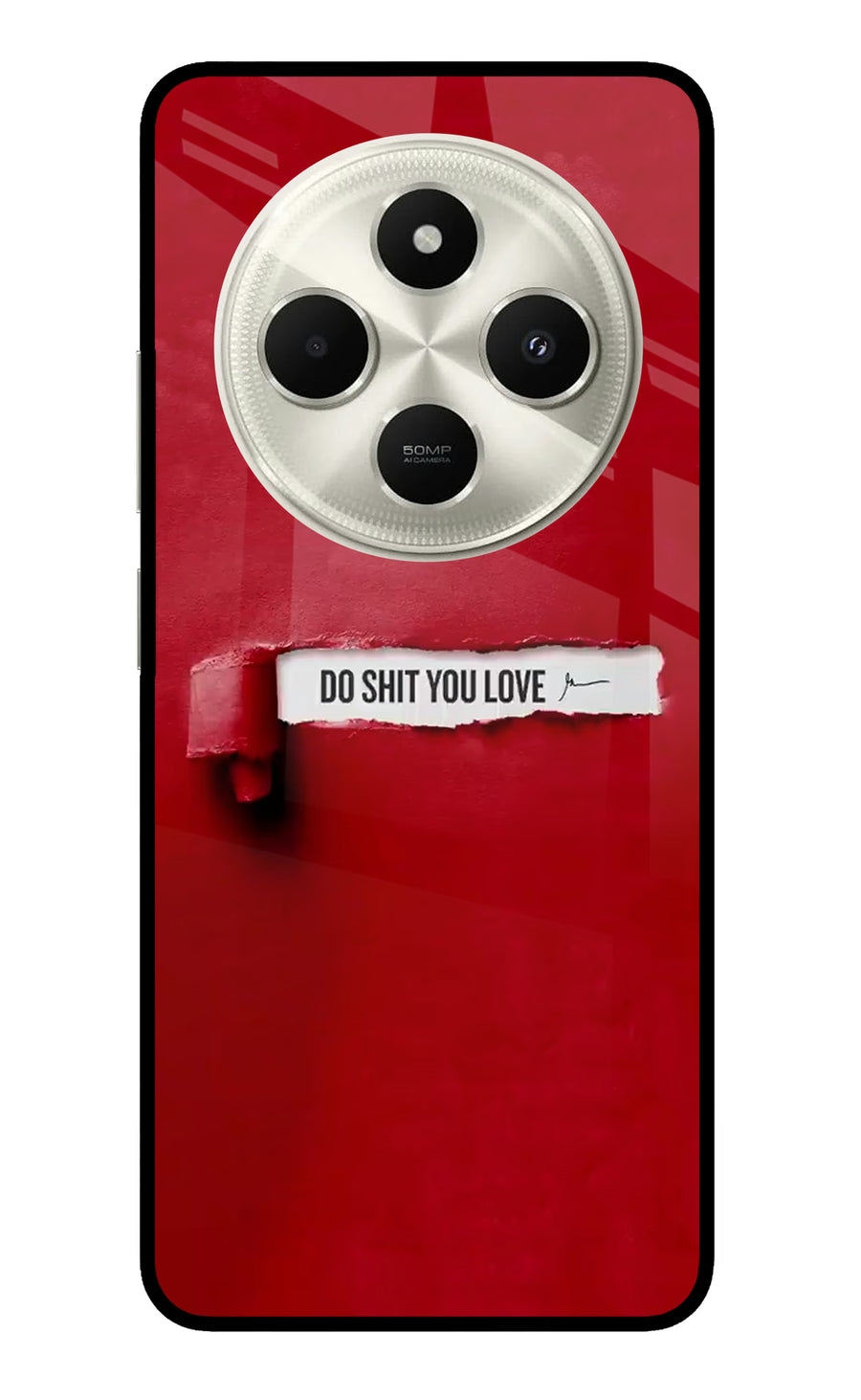 Do Shit You Love Poco C75 5G Back Cover, Metal case