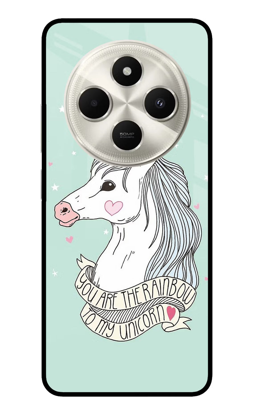 Unicorn Wallpaper Poco C75 5G Back Cover, Metal case