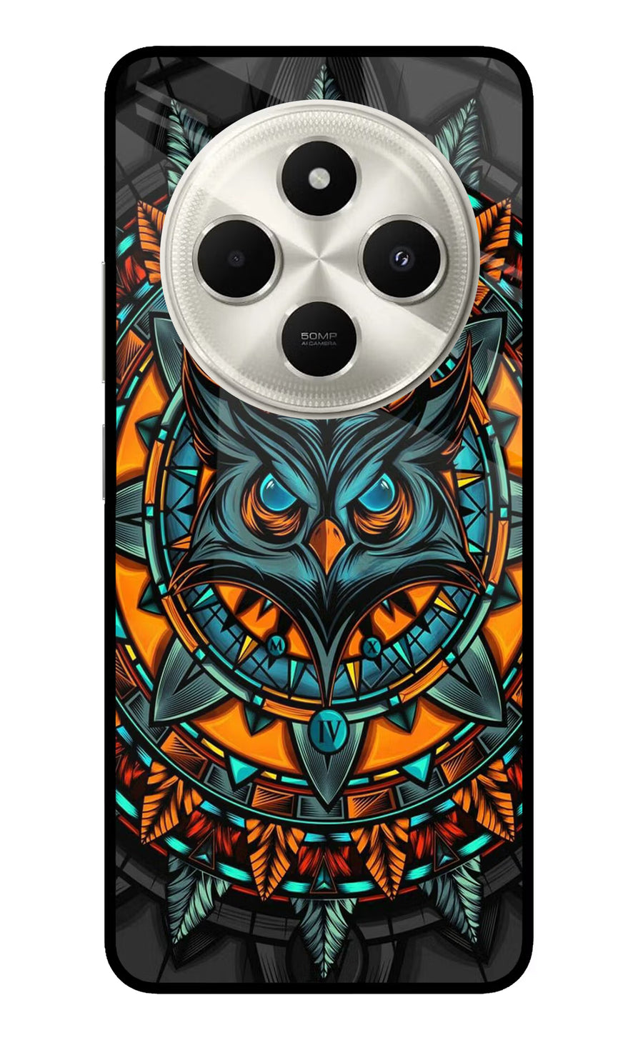 Angry Owl Art Poco C75 5G Back Cover, Metal case
