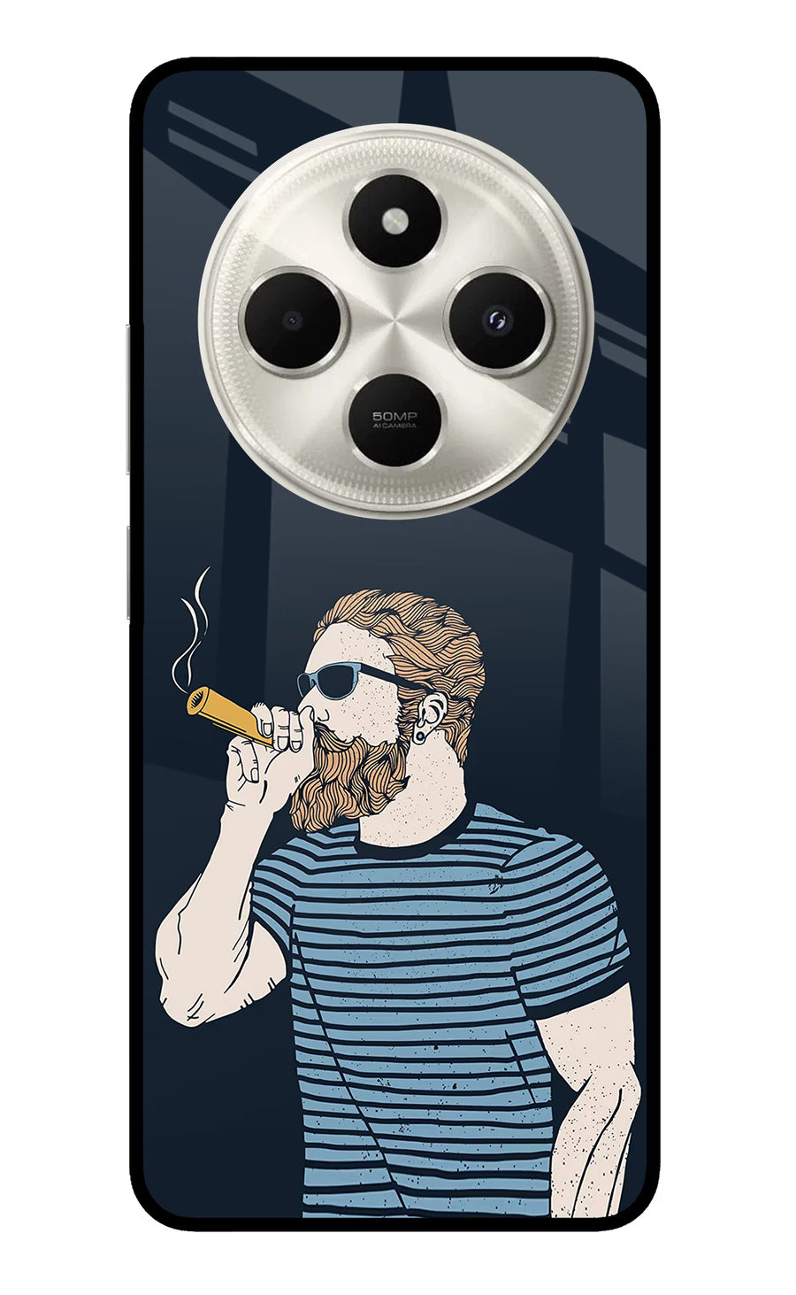 Smoking Poco C75 5G Back Cover, Metal case