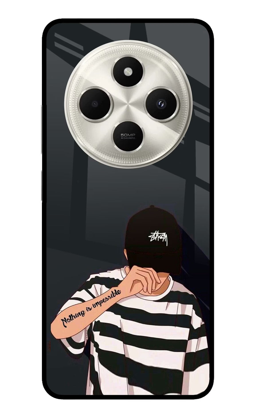 Aesthetic Boy Poco C75 5G Back Cover, Metal case
