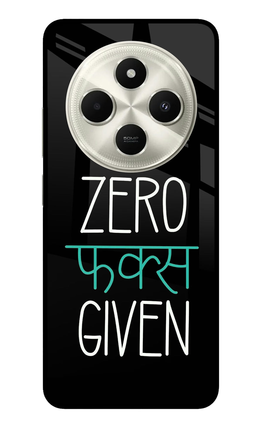 Zero Fucks Given Poco C75 5G Back Cover, Metal case