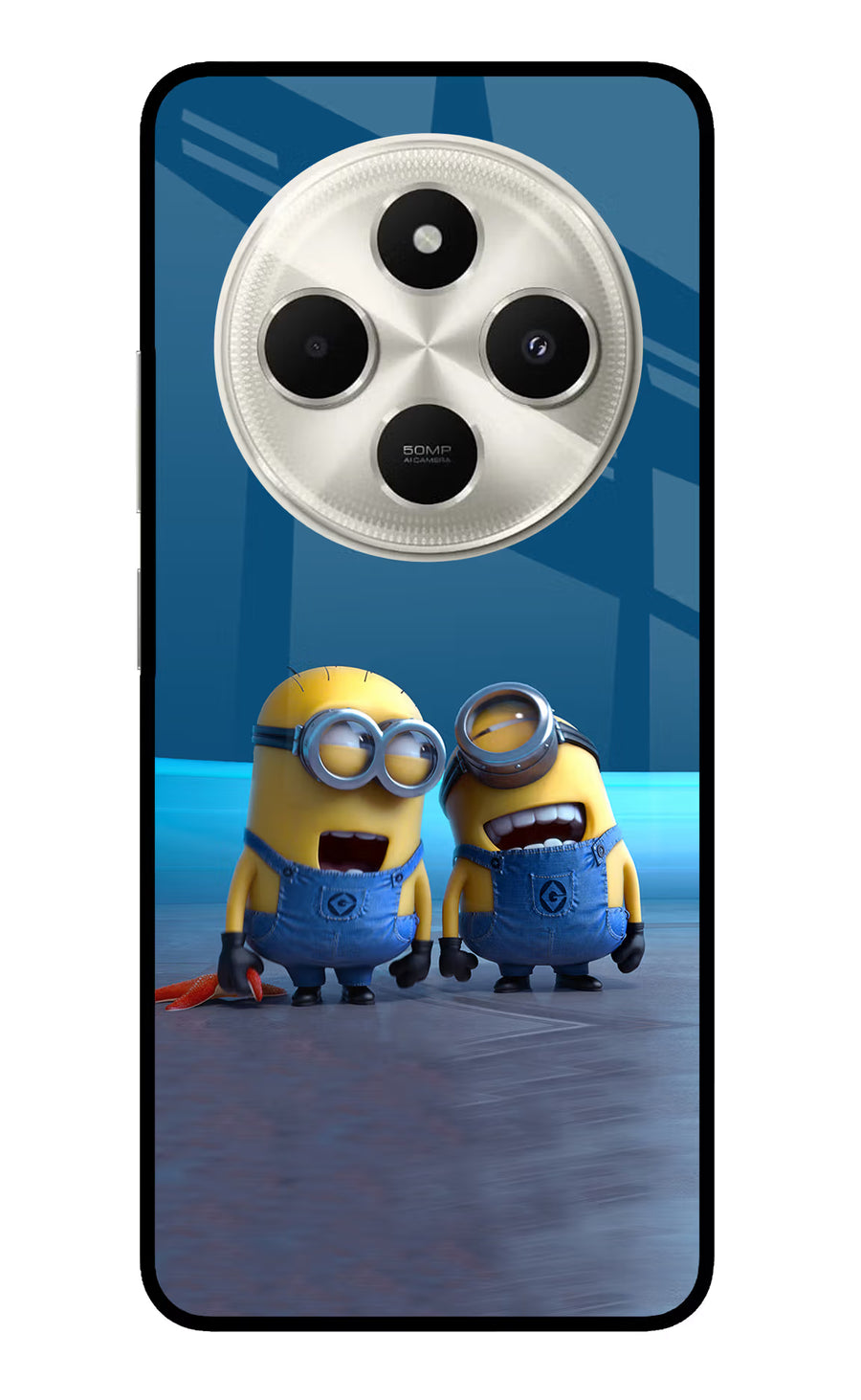Minion Laughing Poco C75 5G Back Cover, Metal case