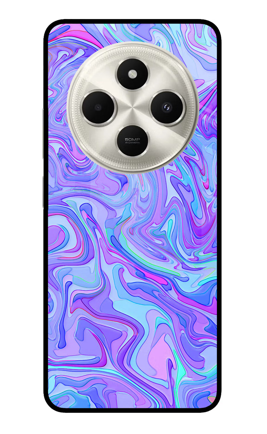 Glitter Poco C75 5G Back Cover, Metal case