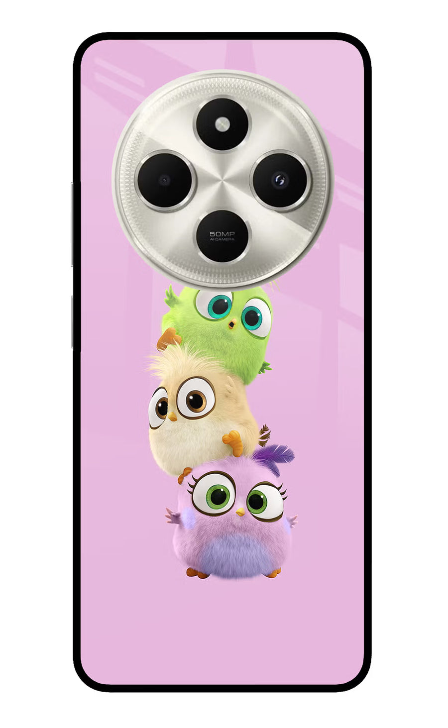 Cute Little Birds Poco C75 5G Back Cover, Metal case