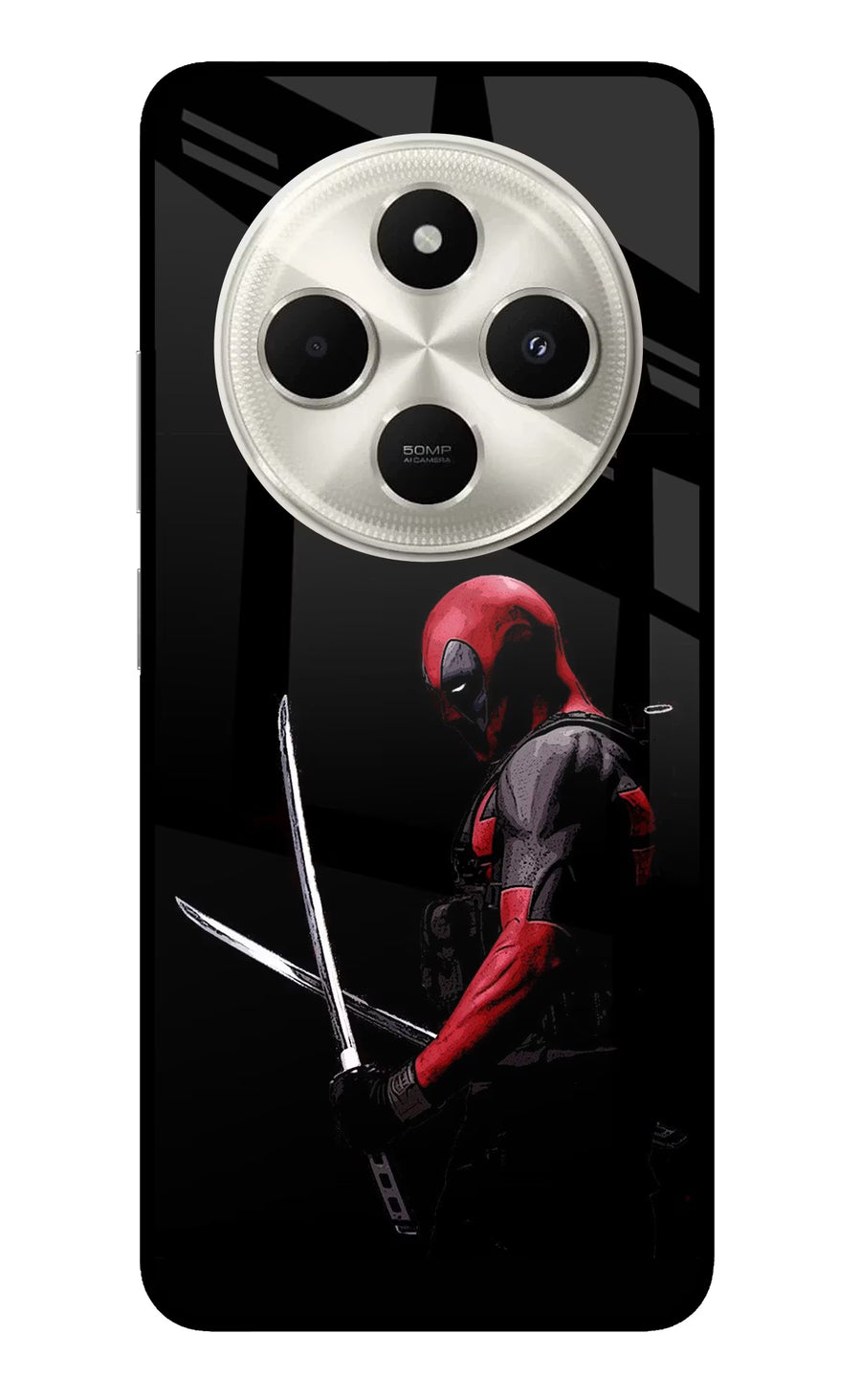 Deadpool Poco C75 5G Back Cover, Metal case