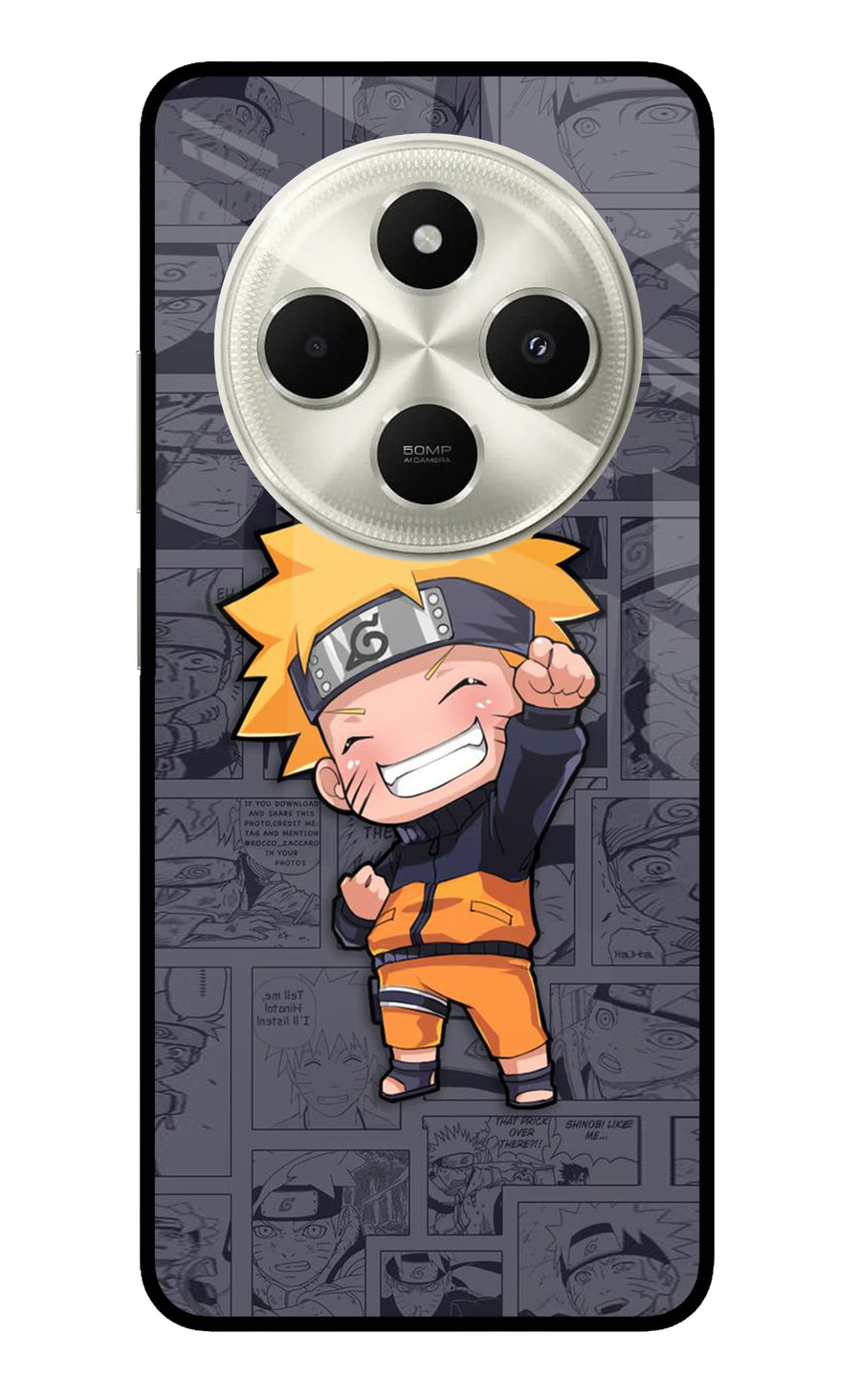Chota Naruto Poco C75 5G Back Cover, Metal case