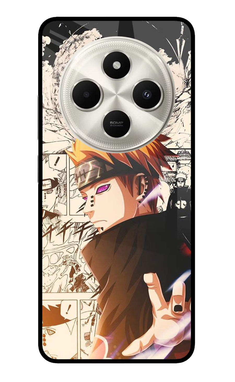 Pain Anime Poco C75 5G Back Cover, Metal case