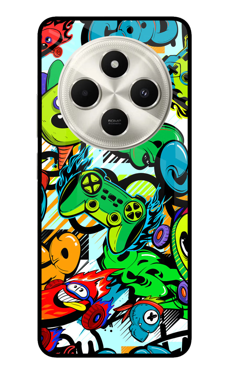 Game Doodle Poco C75 5G Back Cover, Metal case