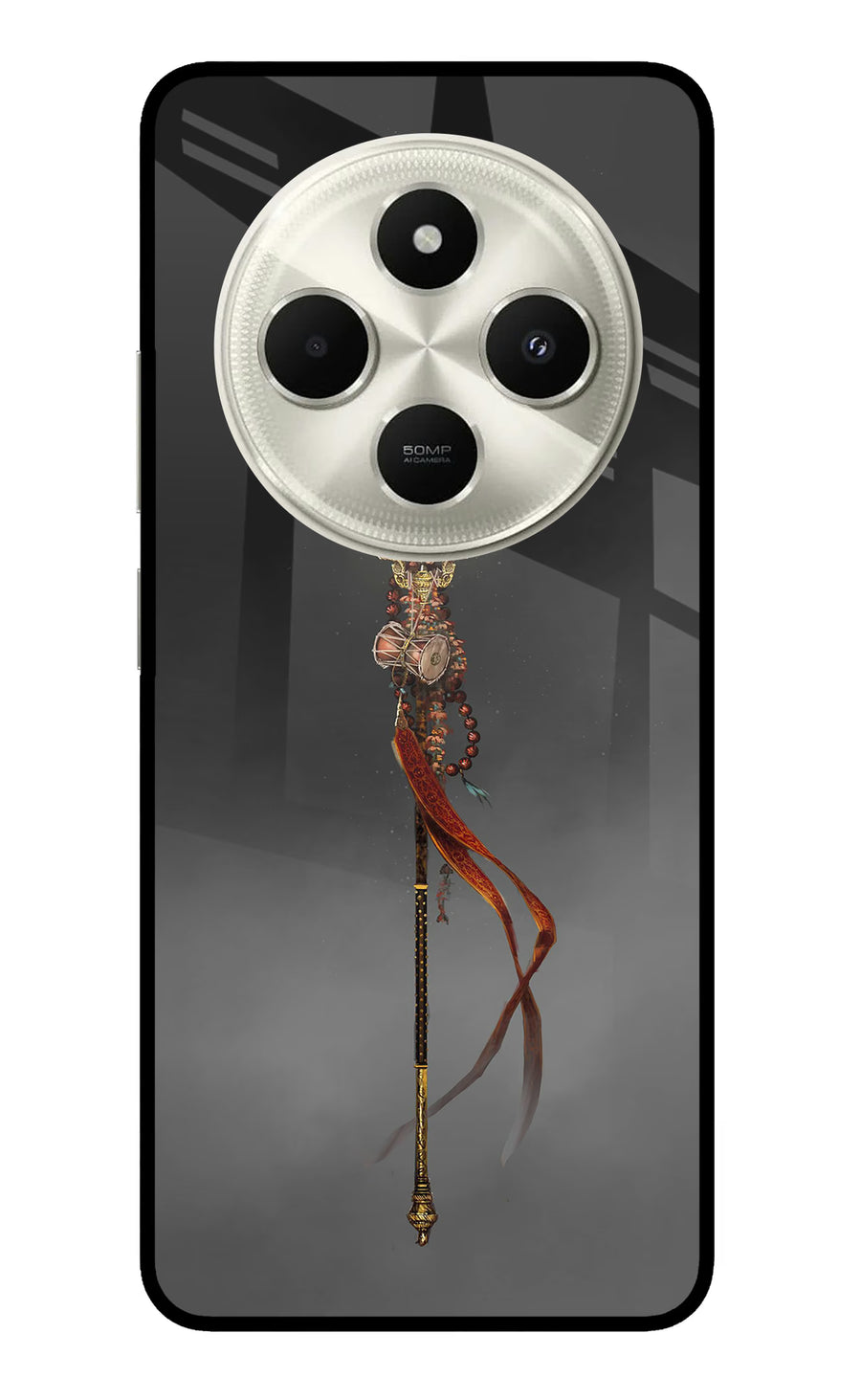 Shiv Trishul Poco C75 5G Back Cover, Metal case
