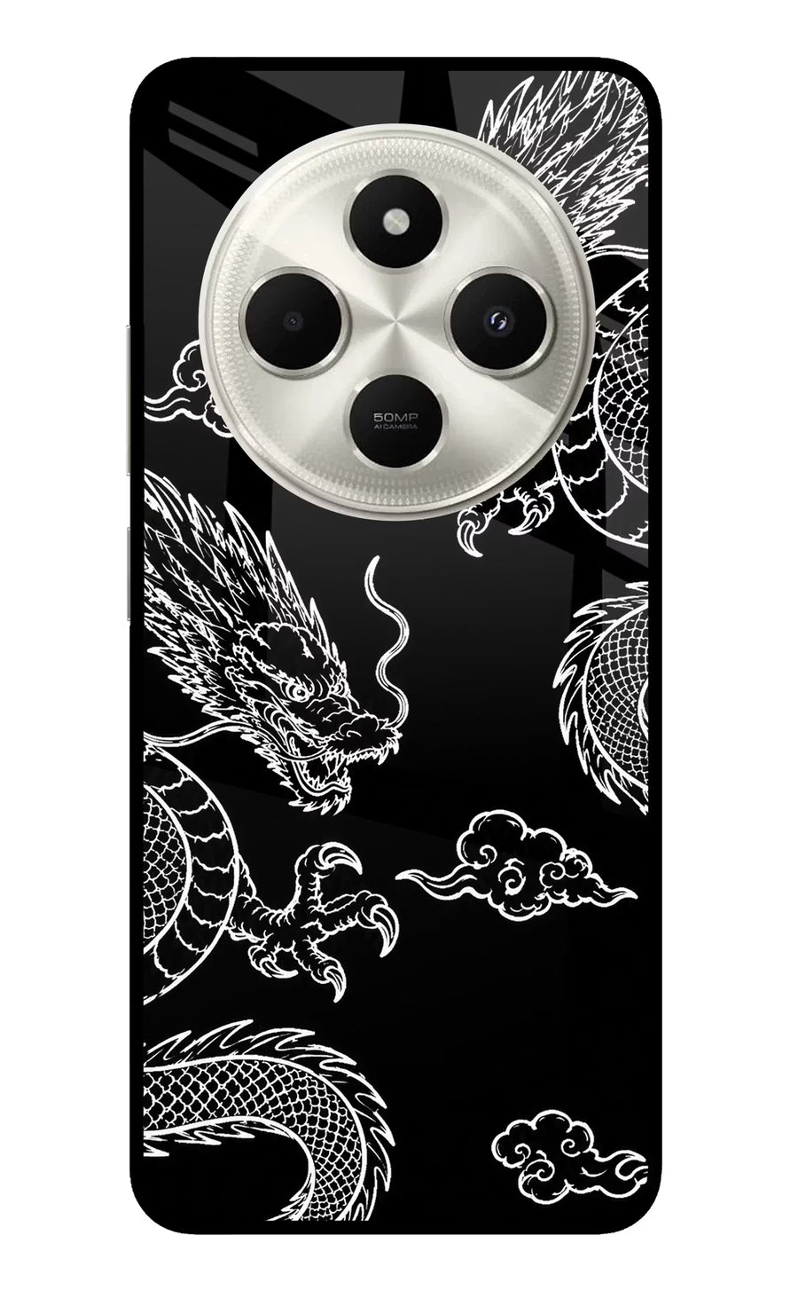 Twin Dragons Poco C75 5G Back Cover, Metal case