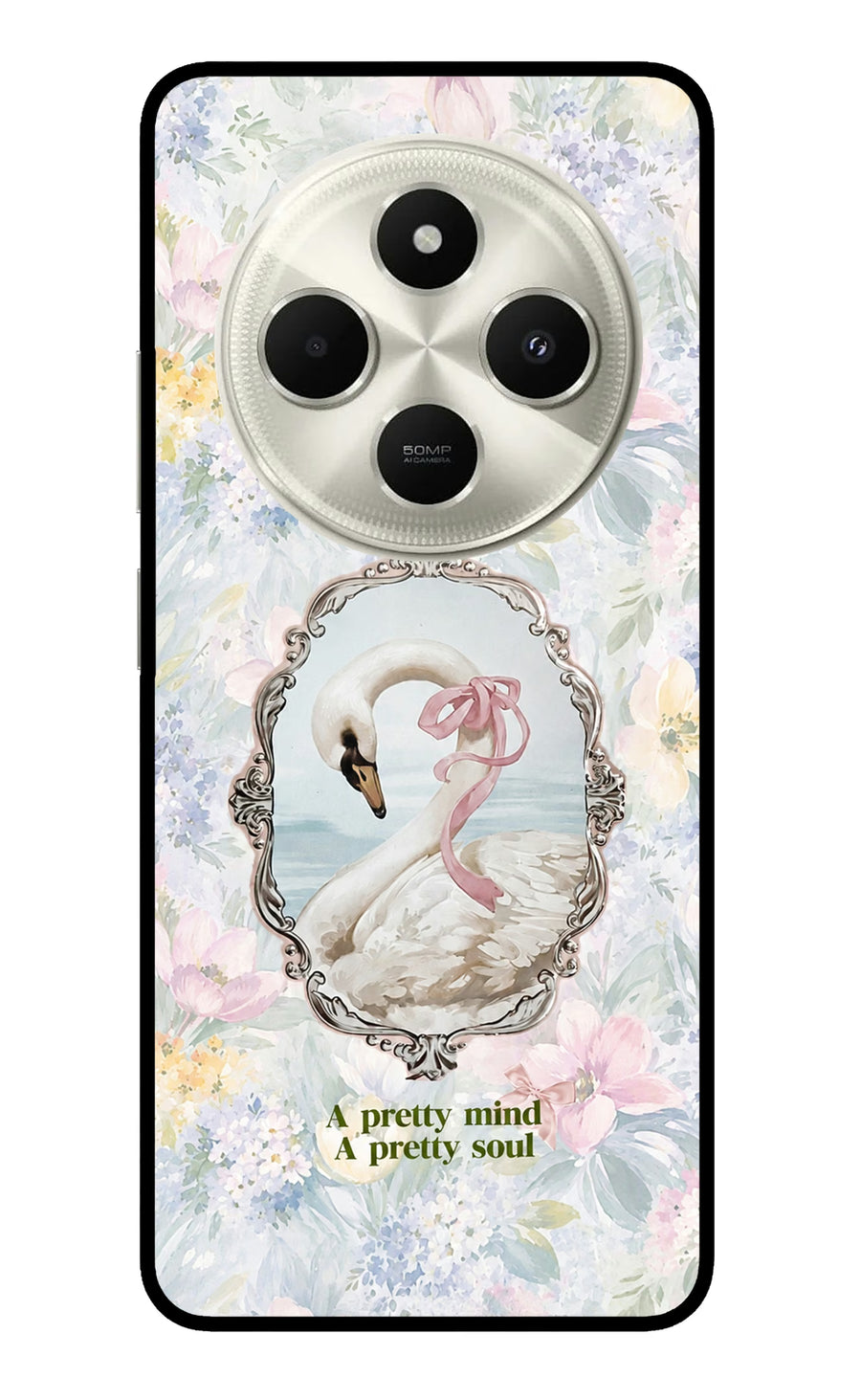 Pretty Mind Pretty Soul Poco C75 5G Back Cover, Metal case