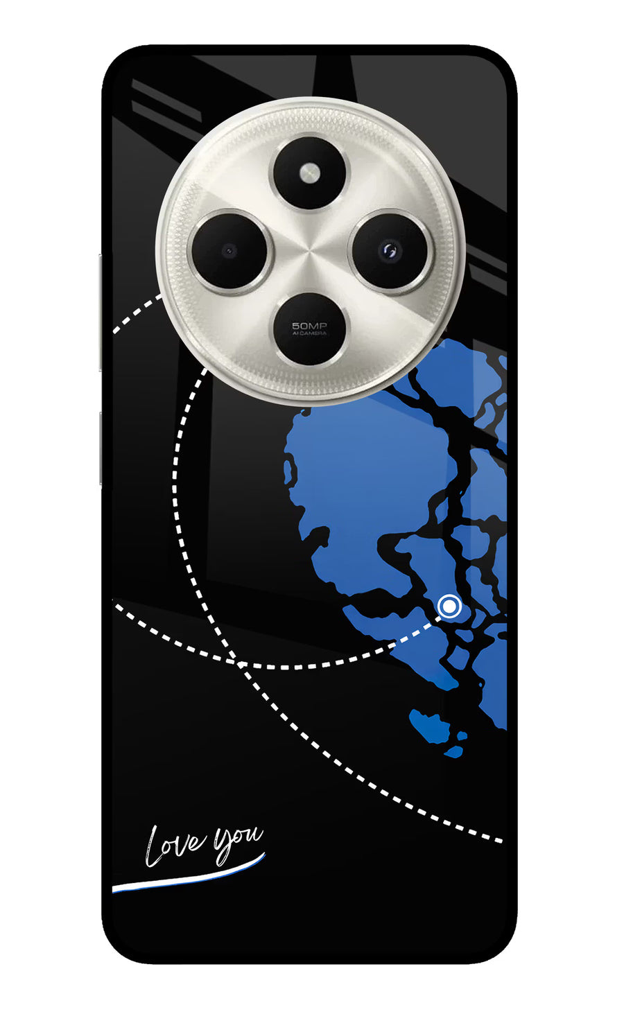 Love Orbit Poco C75 5G Back Cover, Metal case
