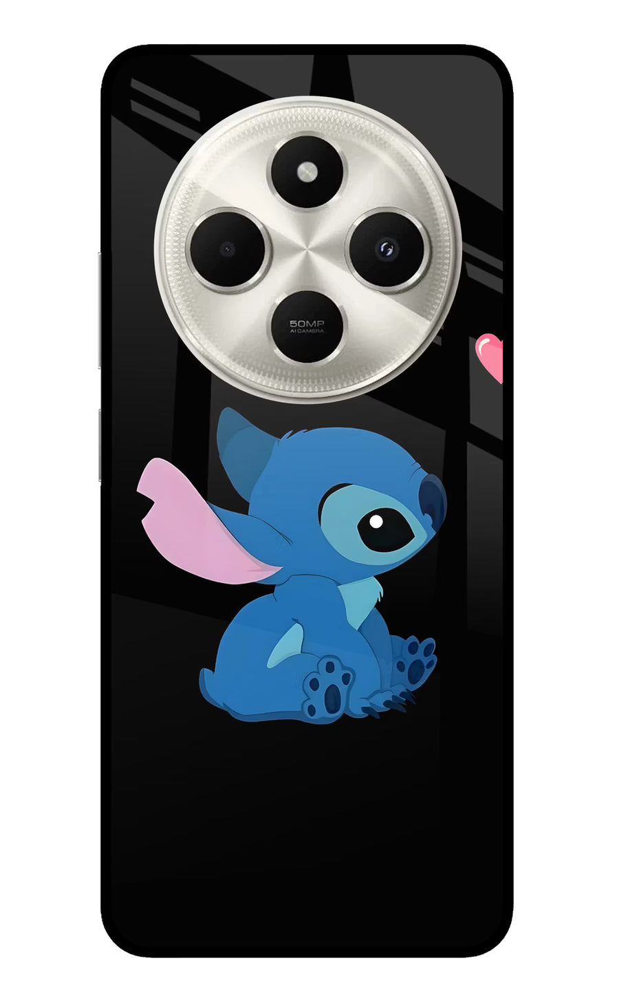 Stitch Crush Poco C75 5G Back Cover, Metal case
