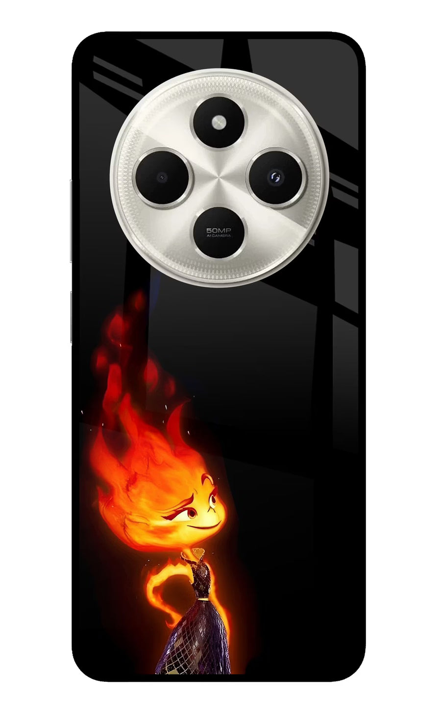 Ember Flame Poco C75 5G Back Cover, Metal case