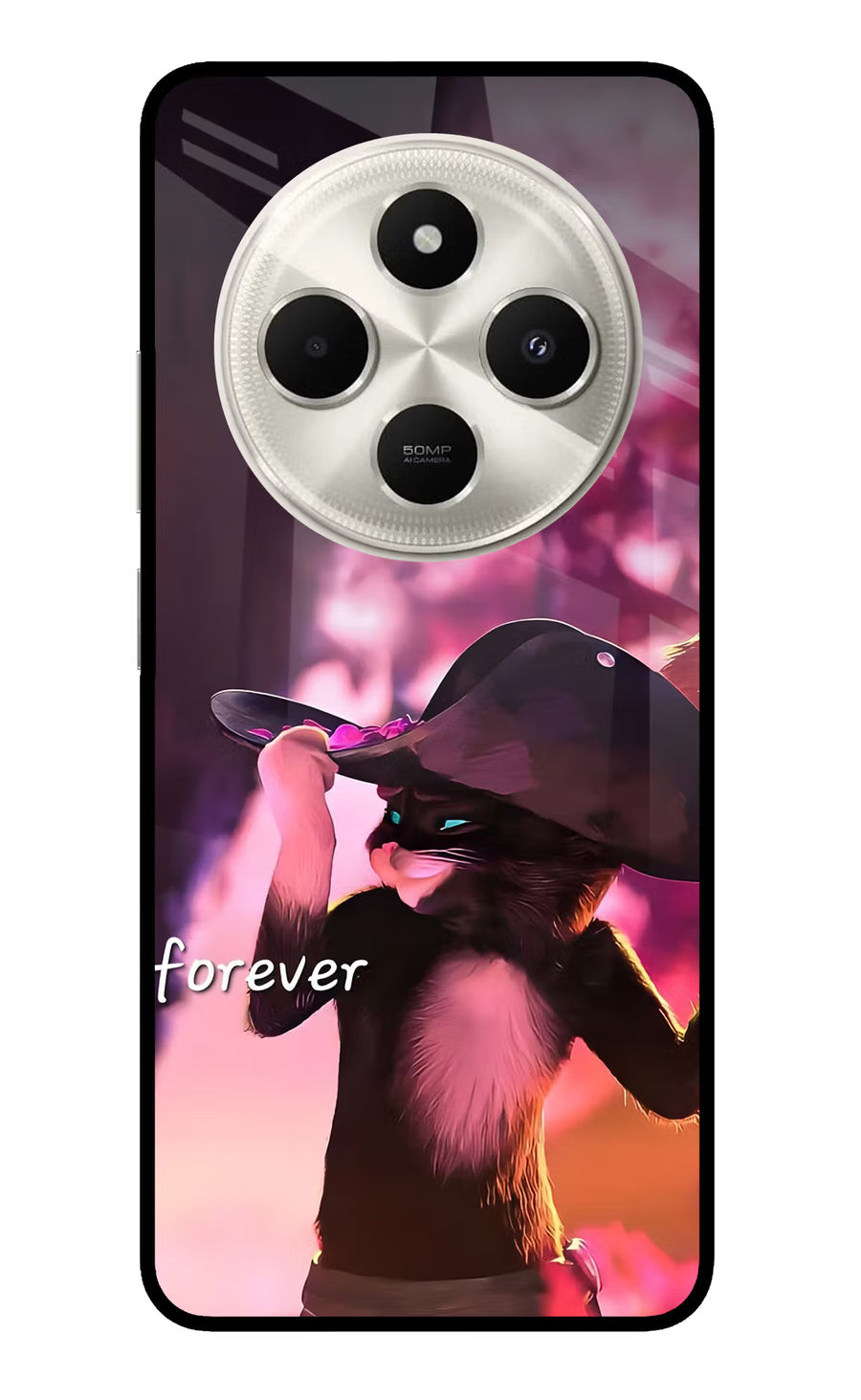 Forever Cat Poco C75 5G Back Cover, Metal case