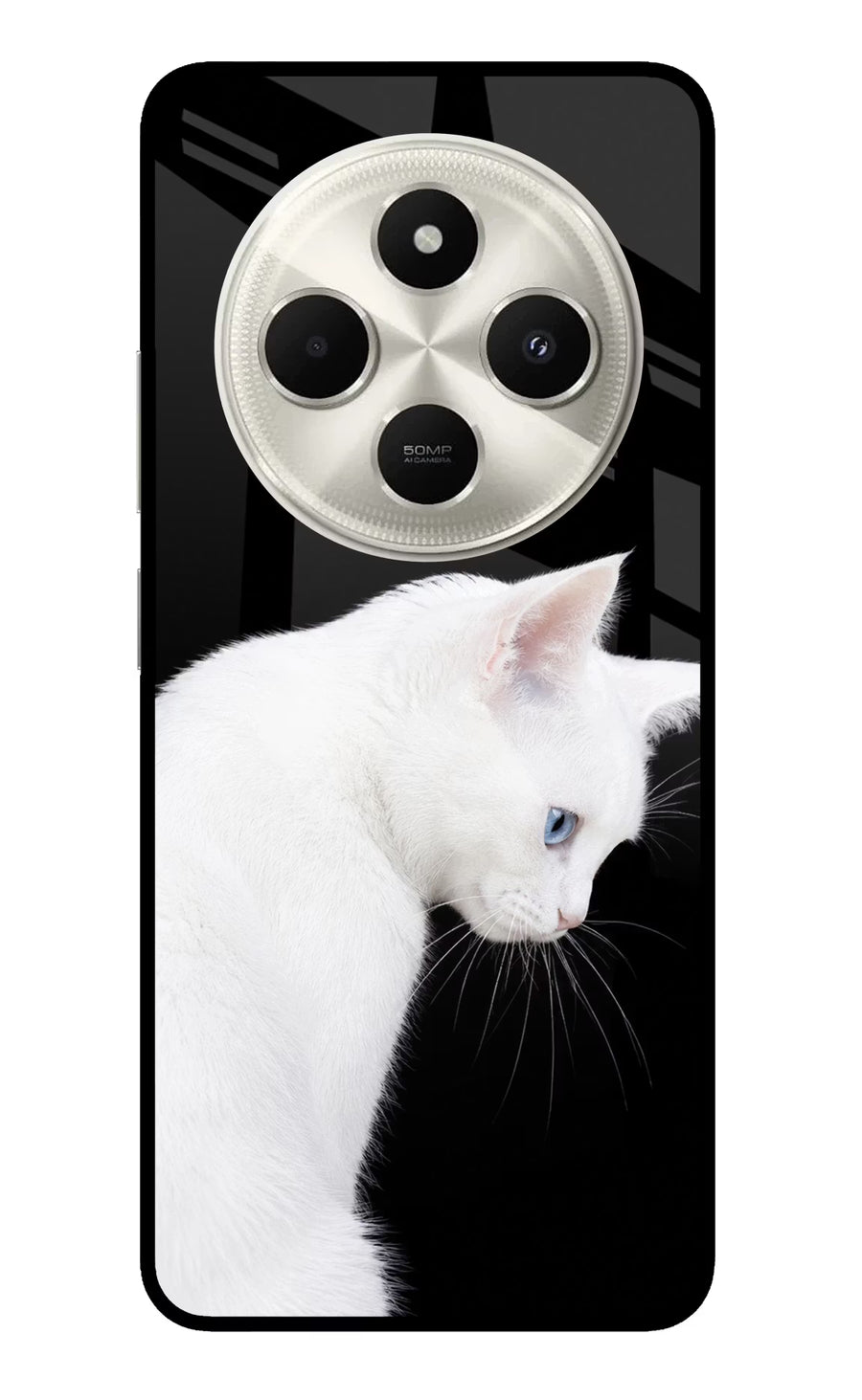 Snow Gaze Poco C75 5G Back Cover, Metal case