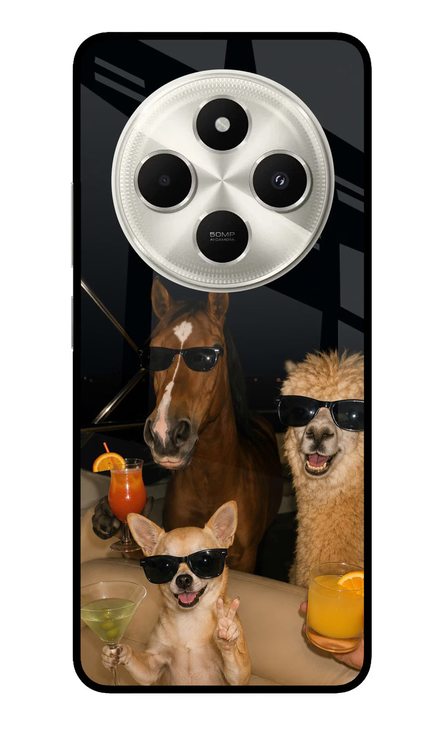 Party Squad Poco C75 5G Back Cover, Metal case
