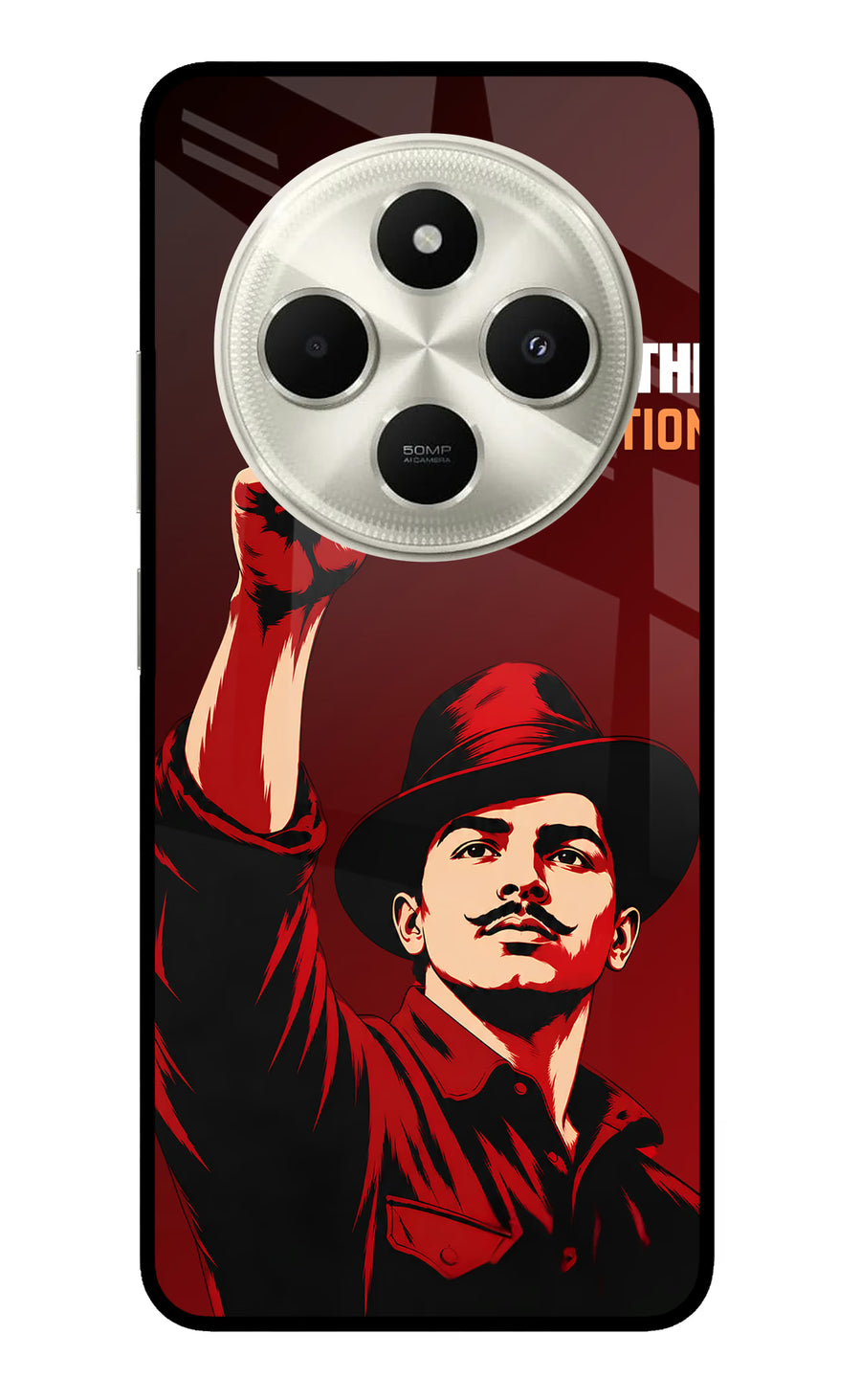 Bhagat Singh Revolution Poco C75 5G Back Cover, Metal case