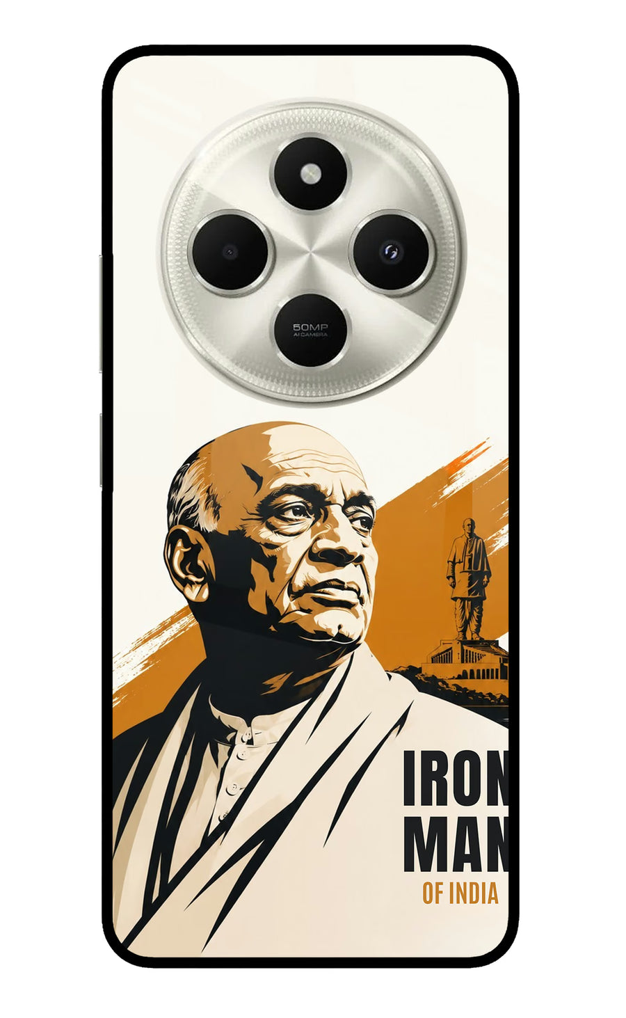 Sardar Patel Iron Will Poco C75 5G Back Cover, Metal case