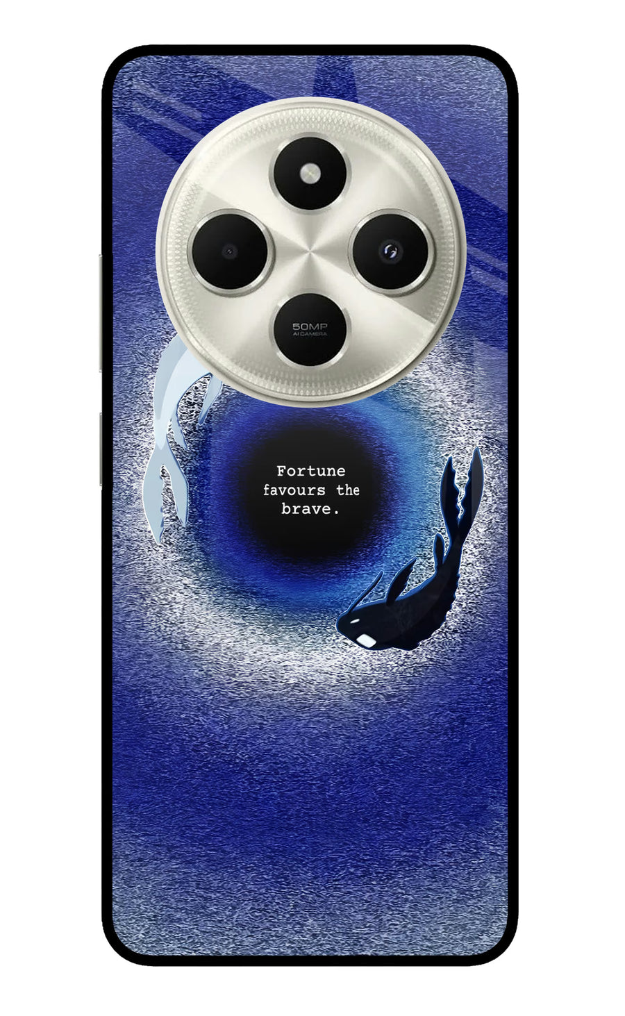 Dark Koi Poco C75 5G Back Cover, Metal case